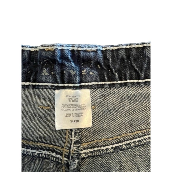 Route 66 Relaxed Straight Jeans Mens Size Tag 34x30 - Picture 5 of 7